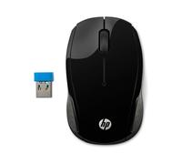 HP Souris Sans Fil 200, 2.4 GHz, 1000 DPI, Optique, 2 Boutons, Ambidextre, Portée 10m, USB Type-A, Windows/macOS/ChromeOS, Noir