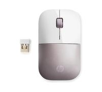 HP Souris sans fil Z3700 Rose/Blanc, 1200 DPI, RF 2.4GHz, Ambidextre, Windows/macOS, 1xAA, 101x60x25.3mm, 500g
