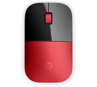 HP Souris sans fil Z3700 rouge, Ambidextre, Optique, RF sans fil, 1200 DPI, Noir, Rouge V0L82AA#ABB