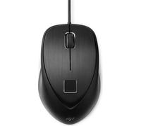 HP Souris USB à empreinte digitale - ambidextre - USB de type A - noir