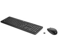 HP Sparepart Wireless Keyboard Mouse NL 230, Full-Size (100%), RF, W126262580 (230, Full-Size (100%), RF Wireless, Mechanical, QWERTY, Black, Mouse Included)