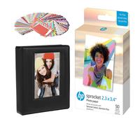 HP Sprocket 2,3 x 3,4 Premium Zink Sticky Back Papier photo (50 feuilles) Pack de dmarrage