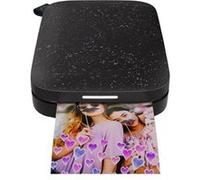 HP Sprocket 200 - Imprimante - couleur - zinc - 50 x 76 mm jusqu'à 0.67 min/page (couleur) - capacité : 10 feuilles - Bluetooth 5.0 - noir - avec Papier photo HP ZINK Sticky-Backed (10 feuilles) Noir