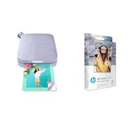 HP Sprocket 200 Printer imprimante jets d'encres - Imprimantes jets d'encres + HP Sprocket Photo Paper-50 sticky-backed sheets/2 x 3 in papier photos - Papiers photos