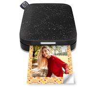 HP Sprocket 2x3 Imprimante photo instantanée pour smartphone - Imprimante mobile couleur sans fil - Photos adhésives Zink - Impression iOS & Android compatibles avec Bluetooth et appli amusante - Noir