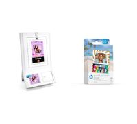 HP Sprocket Imprimante Couleur instantanée Photo Booth Machine + Papier Photo Autocollant Sprocket 3,5 x 4,25 po Zink (Paquet de 100)