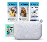 HP Sprocket - Imprimante photo instantanée 5 x 7,6 cm pour smartphone - Imprimante mobile couleur sans fil Bluetooth (Luna Pearl) - Photos adhésives Zink