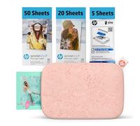 HP Sprocket Imprimante photo instantanée 5 x 7,6 cm pour smartphone 75 feuilles - Imprimante mobile couleur sans fil Bluetooth (rose)