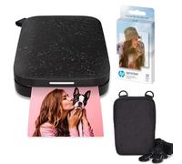 HP Sprocket Imprimante Photo instantanée Portable 2x3 Pouces (Noir) Paquet de Papier Zink