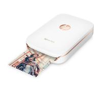 HP Sprocket Photo - Imprimante - couleur - zinc - 50 x 76 mm jusqu'à 0.67 min/page (couleur) - capacité : 10 feuilles - Bluetooth 3.0 - blanc - avec Papier photo HP ZINK Sticky-Backed (10...