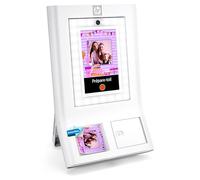 HP Sprocket Photobooth Imprimante instantanée 3x4” (Blanc) - 250+ Cadres, Impression sur Papier Zink, Wi-FI, Anneau LED, écran Tactile & appli.