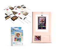 HP Sprocket Photomaton Imprimante Photo Couleur instantanée (Rose) + Papier Zink (100 Feuilles) + Accessoires pour photomaton d'anniversaire (25)