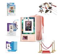 HP Sprocket Photomaton Imprimante Photo Couleur instantanée (Rose) + Papier Zink (100 Feuilles) + Tapis Rouge (1) + Étui (1) et Plus