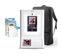 HP Sprocket Photomaton Machine Imprimante Photo Instantanée Couleur (Blanc) Starter Bundle + Papier Zink (100 Feuilles) + Étui de Transport Rembourré