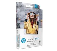 HP Papier photo Zink 2x3 – Qualité supérieure, 50 feuilles – Compatible imprimante Sprocket