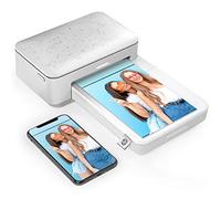 HP Sprocket Studio Imprimante instantanée 10x15cm (Blanc) Imprimez des Photos Depuis Vos appareils iOS, Android et Les réseaux Sociaux. Pack Papier, Encre et Chargeur, Taille unique