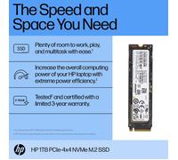 HP SSD 1 To PCIe 4.0 x4 NVMe M.2 2280 – interne – Garantie 3 ans