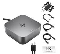 HP Station d'accueil pour ordinateur portable double moniteur et ensemble de charge - Station d'accueil HP Thunderbolt 4 Ultra 180 W G6 avec adaptateur secteur 180 W, câble HDMI et DP et câble USB-C