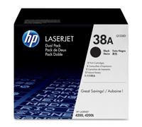 HP supplémentaire # Q1338D OEM Lot de deux cartouches de toner - 12.000 Pages EA. (HP 38 A)