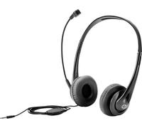 HP T1A66AA Micro-casque supra-auriculaire filaire Stereo noir Suppression du bruit du microphone volume réglable ordinateur
