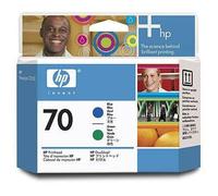 HP Tête d'impression bleue et verte 70 - C9408A
