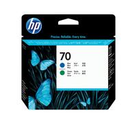 HP Tête d'Impression DesignJet 70 Bleu/Vert (C9408A) - Jet d'encre, 2.16cm, DesignJet Z2100/Z3100/Z3200, 143x28x132mm, 70g