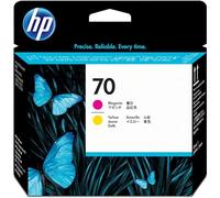 HP 70 Tête d'impression d'origine Magenta et Jaune, NOIR