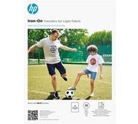 HP - Tissu léger A4 (210 x 297 mm) 10 étiquette(s) papier transferts sur T-shirt G