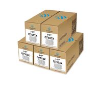 HP toner 5x Q7553X, 53X compatible Laserjet M2727NF MFP P2014 Duston noir