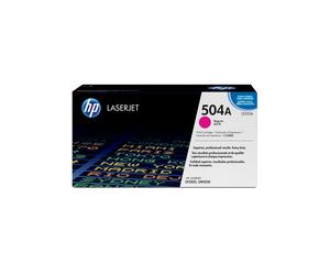 HP Toner LaserJet 504A Magenta Original CE253A, Rendement Standard 7000 pages, 10-30°C, 390x164x206mm, pour Imprimantes LaserJet Compatibles