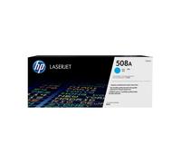 HP Toner LaserJet 508A Cyan (CF361A) Standard 5000 pages - Technologie d'impression laser - 14% matériaux recyclés - Dimensions 395x147x161mm
