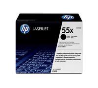HP Toner LaserJet 55X CE255X Noir Grande Capacité Original - 12500 pages - Technologie d'impression Laser - Compatibilité Imprimantes HP LaserJet