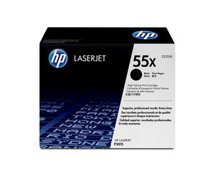 HP Toner LaserJet 55X CE255X Noir Grande Capacité Original - 12500 pages - Technologie d'impression Laser - Compatibilité Imprimantes HP LaserJet