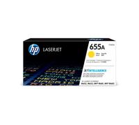 HP Toner LaserJet 655A Jaune CF452A Original - Rendement 10500 pages - Technologie d'impression Laser - 378x163x192mm - 1.03kg - Professionnel/Entreprise