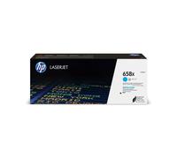 HP Toner LaserJet 658X Cyan W2001X, Cartouche Originale Haute Capacité (XL), 28000 Pages, Technologie Laser, Compatible Imprimantes HP LaserJet Professionnel