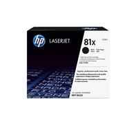 HP Toner LaserJet 81X Noir CF281X, Rendement Élevé (XL) 25000 pages, Original, Technologie Laser, 10-32.5°C, 391x193x327mm, Japon