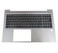 HP Top cover/keyboard, FR Argent/Noir