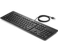 HP USB Business Slim Keyboard, Full Size (100%), filaire, USB, noir