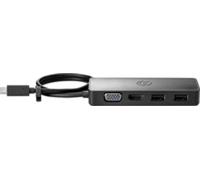 HP USB-C Travel Hub G2 - Kabelgebunden - Schwarz - Taiwan - Compatible avec les ordinateurs portables HP ProBook 450 G6, HP ProBook 440 G6, HP ProBook 430 G6... - 173 mm - 48 mm