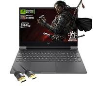 HP Victus 15.6" FHD 144Hz Gaming Laptop - AMD Ryzen 7 7445HS, 64GB RAM, NVIDIA RTX 4050 GPU, 2TB SSD, Backlit Keyboard, Wi-FI 6E PDG HDMI Cable, US Version KB, Mica Silver, Windows 11 Pro