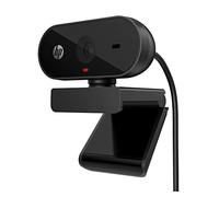 HP Webcam 320 Full HD avec capuchon d'objectif de confidentialité, 1080 30 fps, angle de vision de 66°, compatible avec Chromebook, connexion USB Type-A, microphone intégré, indicateur de caméra en