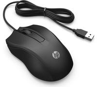 HP Wired Mouse 100, optique, USB Type-A, noir