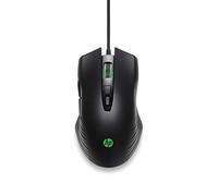 HP X220 - Souris Gaming Rétroéclairée Noire (Filaire - USB, 7 Boutons, 3 600 DPI, Ambidextre)