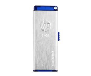 HP x730w lecteur USB flash 64 Go USB Type-A 3.2 Gen 1 (3.1 Gen 1) Bleu, Acier inoxydable