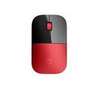 HP Z3700 - Souris - LED bleue - sans fil - 2.4 GHz - récepteur sans fil USB - rouge - pour Pavilion 24, 27, 32, 510, 590, 595, TP01 G