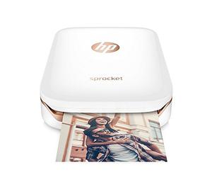 HP - Z3Z91A#630 - Sprocket Imprimante Photo portable (Bluetooth, Impression Couleur sans Encre 5 x 7,6 cm) Blanc