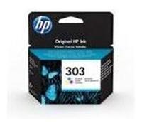 HP 303 Trois Couleurs, Cartouche Encre Originale | Compatible avec la gamme Envy Photo 6200, 7100, 7800 Envvy 7200, 7200e, Tango, Tango X, 165 pages (T6N01AE)