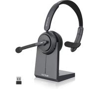 Hp31-S(3Rd Gen) Casque Bluetooth Sans Fil Avec Micro,Casque À Réduction De Bruit Enc Avec Station De Charge,Clé Usb-A&C/Bluetooth/Dongle,45H D'Autonomie Pour Call Center/Travail/Appels/Bureau