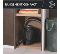 Hp321Paf Aspirateur Traineau Sans Sac Compact,Tech Cyclonique,Brosse Tout En 1 Sols Durs,Tapis Et Parquet,Brosse Spécial Animaux,2L,850 W,Vidage Facile,Accessoires Embarqués,Noir