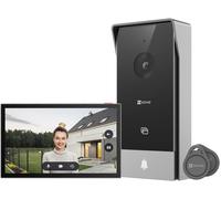 Hp5 Interphone Vidéo Wifi Système D'Interphone 1080P, Moniteur Tactile Couleur 7"", Sonnette Vidéo À 2 Fils, Déverrouillage À Distance, Audio Bidirectionnel, Vision Nocturne, Design Fin
